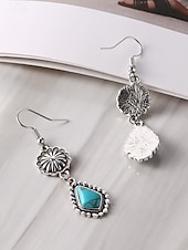 olcso Női fülbevaló-Női bohém türkiz ötvözet fülbevalók, könnyű függő ékszerek, tökéletesek tengerparti nyaraláshoz, hétköznapi viselethez és nyári kiegészítőkhöz
