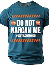  Men's Do Not Narcan Me Dont Blow My High Funny Sarcastic Meme Edgy Dark Humor T-shirt Graphic Crew Neck Short Sleeve Gag Gift for Friends Party Navy Blue Designer Clothing Apparel