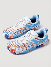 voordelige Heren-Witte en oranje sneldrogende waterschoenen voor heren, lichtgewicht, ademende, antislip aquaschoenen voor wateractiviteiten, zwemmen, strandsporten, kustreizen en rivierwandelingen.