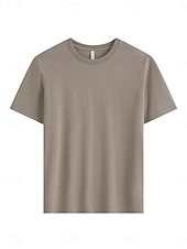  Dame T skjorte T-skjorte عادي Mote Stilfull Grunnleggende Kortermet Crew-hals Vanlige topper Daglig Ut på byen Helg Svart Hvit Rosa Rød Navyblå Sommer Vår Ice silk cool feeling