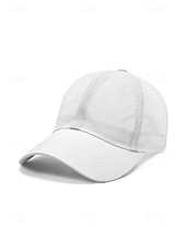 abordables Chapeaux pour hommes-Casquette de baseball pour homme en polyester respirant, style trucker multicolore ajustable, idéale pour les vacances à la plage, les tenues décontractées, la course à pied, la randonnée et les sports de plein air.