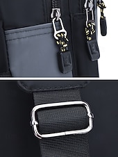 economico Borselli da uomo-Borsa a tracolla da uomo in poliestere, zaino a tracolla di grande capacità multicolore con tracolla regolabile e design multi-tasca, ideale per viaggi, tempo libero all'aperto e uso quotidiano.