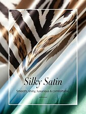 levne Květinové šaty-hedvábný saténový gradientní saténové šaty s tygřím vzorem