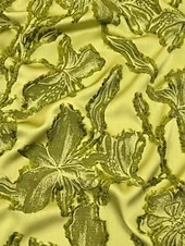 ieftine Rochii de seară în linie A-Linia -A Lungime Podea Rochie florala Rochii de seara Elegant Epocă Floral Manșon scurt În V Petrecere în grădină Nuntă Buzunar Satin Jaquard cu Franjuri Rochie cu fanta