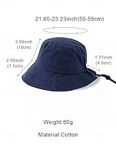 abordables Sombreros de mujer-Sombrero de pescador informal de algodón para mujer, sombrero de sol elástico ajustable en varios colores para vacaciones en la playa, uso diario informal, viajes y estilo veraniego al aire libre.