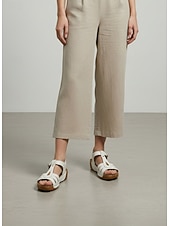 abordables Sandales Confort-sandales plates marron à boucle en T pour femmes - sandales confortables en similicuir pour un usage quotidien et des activités de plein air