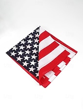  Dames bohemian katoenen bandana set met Amerikaanse vlag, bestaande uit twee delen: een veelzijdige hoofddoek en nekwarmer voor de viering van het 250-jarig bestaan van de VS, Onafhankelijkheidsdag,