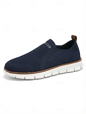 halpa miehet-Miesten beigenväriset slip-on-vapaa-ajan kengät, kevyet, hengittävät ja mukavat loaferit, saari- ja risteilytyyli miehille, sopivat lomakohteiden kävelyille, uima-altaan äärellä rentoutumiseen ja kesämatkoille.