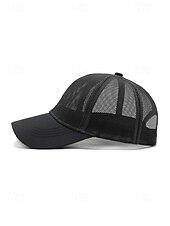 abordables Chapeaux pour hommes-Casquette de baseball pour homme en polyester respirant, style trucker multicolore ajustable, idéale pour les vacances à la plage, les tenues décontractées, la course à pied, la randonnée et les sports de plein air.