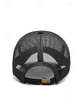 abordables Chapeaux pour hommes-Casquette de baseball pour homme en polyester respirant, style trucker multicolore ajustable, idéale pour les vacances à la plage, les tenues décontractées, la course à pied, la randonnée et les sports de plein air.
