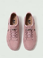 billiga Damsneakers-Rosa promenadskor för kvinnor – flexibla och bekväma sneakers med noll dropp för resor, promenader utomhus, trädgårdsarbete &amp;dagligt vardagskläder