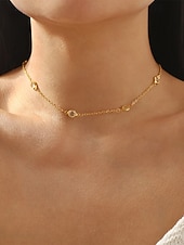 preiswerte Halskette für Damen-Damen-Körperkette mit tropfenförmigem Anhänger aus einer Legierung, gold-silbernes Rückenschmuckstück für Strandurlaub, Party-Abendgarderobe, rückenfreie Kleider und Resort-Styling