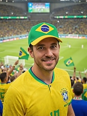 ieftine Accesorii-Șapcă de baseball bărbătească din poliester, în culorile steagului Braziliei, cu croială reglabilă, pentru fanii fotbalului, pentru ziua meciului, evenimentele pentru suporteri de fotbal, îmbrăcămintea sport casual și ținutele de zi cu zi în aer liber
