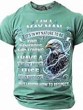  Homens Engraçado Camiseta Manga Curta Camiseta Impressão 3D Gola Redonda Camisa Moda Designer Simples Casual Diário Festa Azul Lago Verão Primavera Roupa S M L XL XXL XXXL