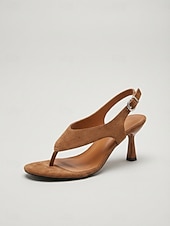 billige Hælte sandaler-Svarte slingback-sandaler til dame – elegante åpne hæler til hverdagsbruk &amp;ferieklær