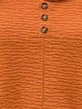 cheap Plain Blouses-Women's Shirt Popover Shirt Summer Shirt Casual Shirt Solid Color Plain Vacation Fashion Casual Short Sleeve V Neck Long Tops Streetwear Beach Holiday Orange Summer Spring Fall