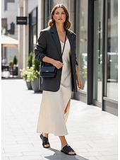 ieftine Sandale tip slide-Pentru femei Sandale Papuci Boho Sandale plate Sandale Ortopedice Sandale Bunion În aer liber Zilnic Plajă Culoare solidă Vară Primăvară Toc Drept Vârf deschis Clasic Casual minimalism Poliester