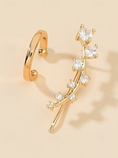 cheap Women's Earring-Women's Boho Alloy Ear Cuff Set, Multi Style Crystal Clip On Earrings for Beach Vacation, Summer Resort and Everyday Casual Wear