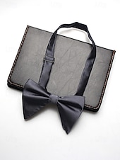 economico Matrimonio ACC-Papillon da uomo regolabile in poliestere, multicolore, accessorio formale per matrimoni, feste e cene di gala, design classico pre-annodato, adatto per matrimoni, banchetti e occasioni speciali.