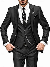 preiswerte Dinnerparty-Dreiteiliger Herren-Smoking in Burgunderrot, Slim Fit – ideal für Hochzeiten, Abschlussbälle und Dinnerpartys. Bestehend aus einem einreihigen Blazer mit Schalkragen, Weste und Hose. Erhältlich in Schwarz, Blau und Grün.