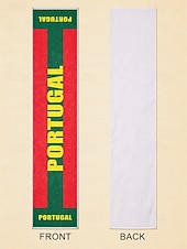 Недорогие Аксессуары-Мужской шарф-полотенце из полиэстера с принтом португальского флага, мягкий шарф для поддержки футбольных болельщиков в день футбольного матча, на стадионных мероприятиях, для просмотра спортивных соревнований и для повседневного использования.