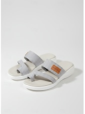 preiswerte Rutschsandalen-Damen-Sandalen mit Zehenschlaufe aus Mesh – atmungsaktive Slip-On-Komfortschuhe für die lässige Sommergarderobe