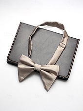 economico Matrimonio ACC-Papillon da uomo regolabile in poliestere, multicolore, accessorio formale per matrimoni, feste e cene di gala, design classico pre-annodato, adatto per matrimoni, banchetti e occasioni speciali.