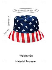 preiswerte Zubehör-Wendbarer Herren-Fußballhut aus Polyester mit US-Flaggenmuster, leichte Kappe für Fans am Spieltag, für Anhänger, Freizeitsport und Outdoor-Aktivitäten