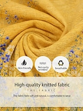 economico Abiti casual floreali-Per donna Abito Midi Abito a Tubino Vacanza Casual Boho Quotidiano Abito Estivo Abito Primaverile Vestibilità regolare Floreale Grafico Manica Corta Girocollo Giallo Verde chiaro Rosa Azzurro cielo