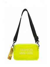 billige Reise- og feriebager-kvinners klar PVC-skulderveske, flerfarget gjennomsiktig skulderveske med justerbar stropp, lett og stilig for strandferie, reise og uformell daglig bruk.