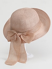 preiswerte Hüte für Damen-Damen-Sonnenhut im Boho-Stil, faltbarer Strohhut mit breiter Krempe und Schleife in verschiedenen Farben für Strandurlaub, Freizeit, Reisen und Sommerurlaub im Resort.