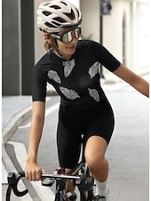 economico Maglie da donna-Per donna Maglia da Ciclismo Grafico Modello di pelliccia animale Manica Corta Bicicletta Maglia Top con 3 tasche posteriori Protezione solare Resistente ai Raggi UV Asciugatura Rapida Strisce