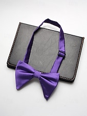 economico Matrimonio ACC-Papillon da uomo regolabile in poliestere, multicolore, accessorio formale per matrimoni, feste e cene di gala, design classico pre-annodato, adatto per matrimoni, banchetti e occasioni speciali.