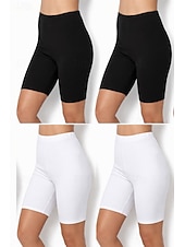 economico Leggings semplici-4 pezzi pantaloncini chino da donna leggings leggings comodi vacanza streetwear basic lunghezza al ginocchio vita alta tinta unita elastico in vita comfort traspirante elasticizzato vacanza street