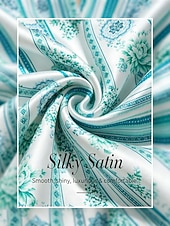 voordelige Blouses &amp;amp; Shirts-celadon bloom story zijdezacht satijnen shirt met vleermuismouwen