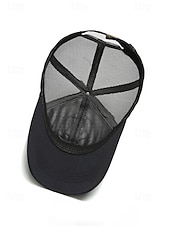 abordables Chapeaux pour hommes-Casquette de baseball pour homme en polyester respirant, style trucker multicolore ajustable, idéale pour les vacances à la plage, les tenues décontractées, la course à pied, la randonnée et les sports de plein air.