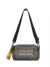 billige Reise- og feriebager-kvinners klar PVC-skulderveske, flerfarget gjennomsiktig skulderveske med justerbar stropp, lett og stilig for strandferie, reise og uformell daglig bruk.