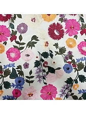 voordelige Enkel Lengte-A-lijn Jurken Tot de enkel Feestjurk Cocktail jurk Moeder van de bruid jurk 3/4 mouw Strakke ronde hals Elegant Vintage Formeel Bruiloft gast Feestdagen Chiffon Tule met Borduurwerk Appliqués Bloem