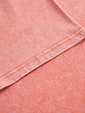 ieftine tricou simplu-Tricou damă 100% bumbac, vintage, spălat, topuri, modă, stilat, clasic, mânecă scurtă, guler rotund, topuri lungi, casual, zilnic, plajă, trandafir, roșu, albastru, verde iarbă, negru, portocaliu, vară, primăvară