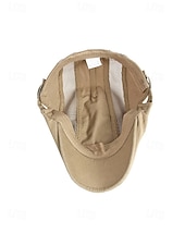 economico Cappelli da uomo-Berretto piatto da uomo in cotone a rete, regolabile e traspirante, modello newsboy ivy hat, ideale per l'uso quotidiano, le vacanze al mare, i viaggi e lo stile estivo all'aperto.