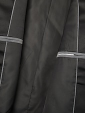 tanie Impreza świąteczna-Męski Impreza Ślub Smokingi Garnitury Klapy szalowe Wycięcie Czarny Rumiany róż Moda Codzienny Solidne kolory Dopasowana 2 sztuka zestaw Pojedynczy biust na jeden guzik