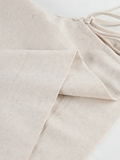 Недорогие Наборы-Women's Cotton Linen Sets Two Piece Sets Camis Sleeveless Crew Neck Plain Vacation Fashion Streetwear Casual Daily Outdoor Orange Brown Green Summer Regular Fit