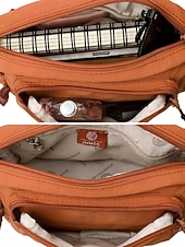 Χαμηλού Κόστους Τσάντες χιαστί-Γυναικεία αδιάβροχη τσάντα χιαστί από νάιλον, μεγάλη χωρητικότητα με πολλά διαμερίσματα, ρυθμιζόμενο ιμάντα ώμου, κομψή για υπαίθριες δραστηριότητες, διακοπές στην παραλία, πεζοπορία, καθημερινή