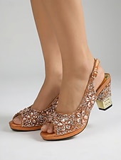 ieftine Sandale cu toc-pantofi eleganți pentru femei &amp;set de genți – accesorii asortate șic pentru cocktailuri