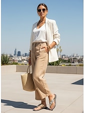 economico Infradito scivolosi-sandali da donna con strass dorati, eleganti scarpe estive basse per la spiaggia, casual e per le vacanze