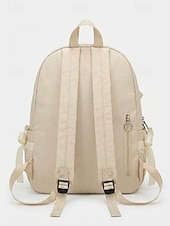 baratos Mochilas para Crianças e Adolescentes-Mochila feminina de poliéster com laço decorativo, várias cores, grande capacidade com vários bolsos, alças ajustáveis, perfeita para o ensino fundamental. &amp;volta às aulas no ensino fundamental,