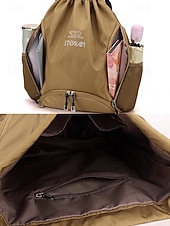 economico Zaini da Esterno-Zaino da donna in nylon, disponibile in vari colori, di grande capacità con numerose tasche, leggero e resistente, ideale per vacanze al mare, sport all'aria aperta e per l'uso quotidiano.