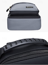 economico Borselli da uomo-Borsa a tracolla da uomo in poliestere, zaino a tracolla di grande capacità multicolore con tracolla regolabile e design multi-tasca, ideale per viaggi, tempo libero all'aperto e uso quotidiano.