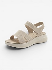 preiswerte Komfortsandalen-Blaue Damen-Strick-Sportsandalen mit Fußgewölbeunterstützung – atmungsaktive, leichte Komfortsandalen für sommerliche Spaziergänge, Reisen und Strandbesuche &amp;Alltagskleidung