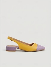 cheap Slingback Pumps-Women's Multicolor  Mid-Heel Shoes – Retro 1950s Vintage Style, Comfortable Daily Work &amp; Office Heels